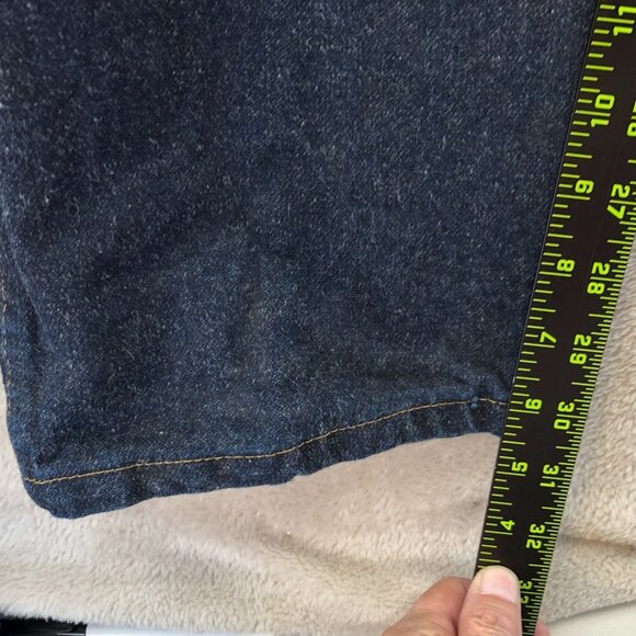 Wrangler Men's Jeans 38x30 13MSEDD Blue Dark Denim Straight Leg Relaxed Fit - Picture 5 of 15